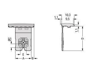 WAGO Griffplatte 9- 2091-1603