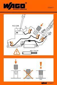 WAGO Handhabungsaufkleber 210-417