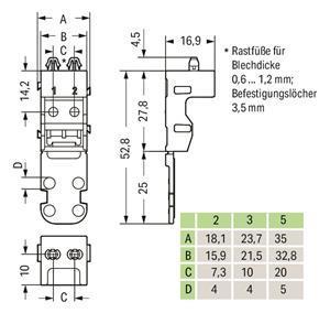 WAGO Befestigungsadapter 221-523