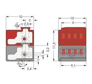 WAGO Steckverbinder für 243-211