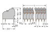 WAGO Doppelstock-Leiterplattenklemme 250-704/000-012
