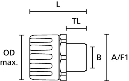 HellermannTyton Kunststoffverschraubung 166-21618