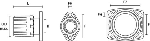 HellermannTyton Kunststoffverschraubung 166-21801