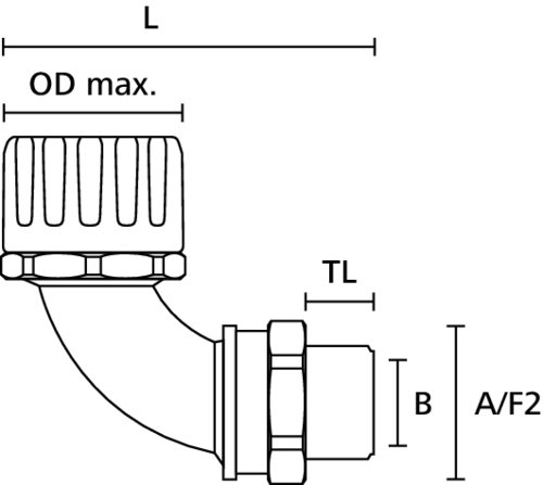 HellermannTyton Kunststoffverschraubung 166-23205