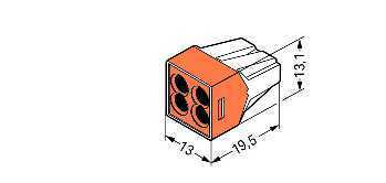 WAGO Verbindungsdosenklemmefür 773-164